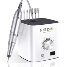 Load image into Gallery viewer, Nail Drills for Acrylic Nails - Professional Nail Drill Machine Btartbox 30000 RPM Electric Efile Nail Drill for Gel Nails Remove Poly Nail Gel Gift for Women Home and Salon Use, White