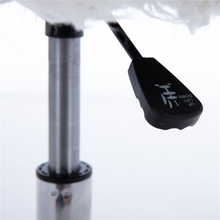 Load image into Gallery viewer, Swivel Stool Rolling Salon Bar Stool with White Plush Fur Facial Stool Chair with Wheels for Spa Tattoo Massage Gas Lift Height Adjustable