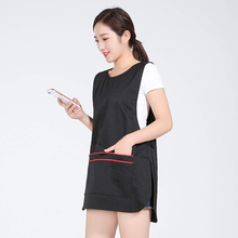 Load image into Gallery viewer, YUENA CARE Hairdresser Apron for Hair Stylist Salon Aprons Waitress Clothes Vest with Pockets Black