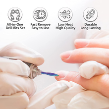 Load image into Gallery viewer, Melodysusie 30000 Rpm Professional Nail Drill-Scarlet, High Speed, Low Heat, Low Noise, Low Vibration, Portable Electric Efile Drill with 10 PCS Rainbow Diamond Bits for Acrylics Gel Nails