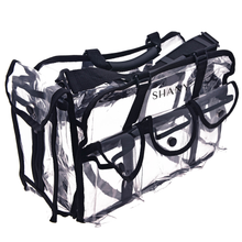 Load image into Gallery viewer, SHANY Clear Makeup Bag, Pro Mua Rectangular Bag with Shoulder Strap, Large