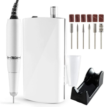 Load image into Gallery viewer, Electric Nail Drill, 30000RPM Professional Nail Kit Rechargeable Nail Drill & Cordless Nail Drill for Acrylic Gel Nails with Nail Drill Bits and Sanding Bands, Electric Nail File for Salon Use or Home