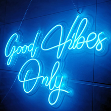 Load image into Gallery viewer, Good Vibes Only Neon Sign Light Wall Art Gifts,Neon Sign Wall Art,Neon Sign Wall Decorations Bar Pub Club Rave Apartment Home Decor Party Christmas Decor