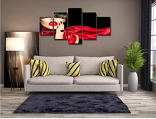 Load image into Gallery viewer, Makeup and Manicure Wall Art Canvas Hair Salon Decor Picture Nails Artwork Frame Poster Bathbroom Decorations Painting Ready to Hang(60''Wx32''H)