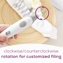 Load image into Gallery viewer, Beurer Professional Nail Drill Kit for Manicure Pedicure - Electric Nail File Set with 7 Attachments - Nail Care Tool with 2 Speeds - All in One Trimmer Nail Grinder, MP32