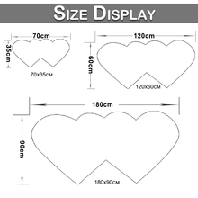 Load image into Gallery viewer, Wokaso Ultra Soft Plush Fluffy Area Rug Double-Heart Shape Faux Fur Sheepskin Floor Carpet