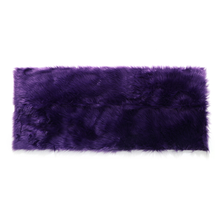 Load image into Gallery viewer, Faux Sheepskin Fur Area Rug, White Fluffy Rugs for Bedroom Living Room, Soft Fuzzy Carpets for Kids Room, Girls Room, Nursery Bedside Rug, Purple