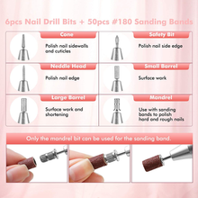 Load image into Gallery viewer, Acrylic Nail Drill - Btartbox Nail Drill Machine, Professional Nail Drill Electric Nail Drills for Acrylic Nails Efile Nail Drill E File Kit for Home Salon Use, White