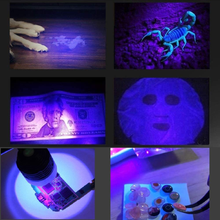 Load image into Gallery viewer, Upgraded Big Chip 395Nm UV LED Black Light Fixtures with Gooseneck and Clamp for UV Gel Nail and Ultraviolet Curing, Portable Ultra Violet Blacklight 5V USB Input (Black 2W)