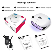 Load image into Gallery viewer, SUNUV 48W UV LED Light Lamp Nail Dryer for Gel Polish with Auto Sensor Professional Nail Art Tools SUN4 Black
