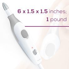 Load image into Gallery viewer, Beurer Professional Nail Drill Kit for Manicure Pedicure - Electric Nail File Set with 7 Attachments - Nail Care Tool with 2 Speeds - All in One Trimmer Nail Grinder, MP32