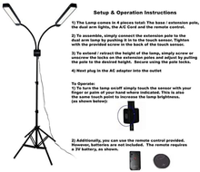 Load image into Gallery viewer, CLDRHD Dual Arm LED Portable Lighting Lamp,Mobile Phone Bracket,Designed for Lash, Tattoo, Nail and Makeup Artists or Photography, Reading, Streaming
