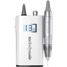 Load image into Gallery viewer, Melodysusie Professional Rechargeable 30000 Rpm Nail Drill, Portable Electric E File Scamander, Acrylic Gel Grinder Tools with 6 Bits and Sanding Bands for Manicure Pedicure Shape Carve Polish (White)