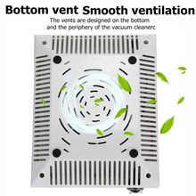 Load image into Gallery viewer, FATUXZ New Nail Dust Collector Machine 40W, Nail Fan Art Salon Suction Machine Vacuum Cleaner Fan for Acrylic Nails and Poly Nail Extention Gel for Nail Drills Nail Dust Cleaner Extractor Fan