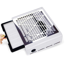 Load image into Gallery viewer, FATUXZ New Nail Dust Collector Machine 40W, Nail Fan Art Salon Suction Machine Vacuum Cleaner Fan for Acrylic Nails and Poly Nail Extention Gel for Nail Drills Nail Dust Cleaner Extractor Fan