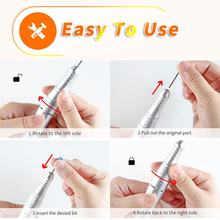Load image into Gallery viewer, Rechargeable Electric Nail Drill Machine,Beth Lee Portable Professional 30000RPM Nail File Drill for Acrylic Gel Grinder Tools with LED Display,Slim Cordless Nail Drill Bits