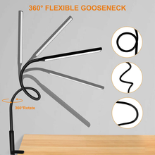 Load image into Gallery viewer, LED Desk Lamp, YOTUTUN Swing Arm Table Lamp with Clamp, Flexible Gooseneck Task Lamp, Eye-Caring Architect Desk Light, 3 Modes 10 Brightness Levels, Memory Function Desk Lamps for Home Office, 12W