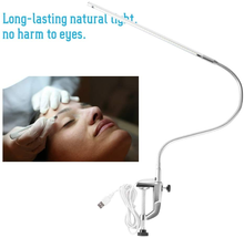 Load image into Gallery viewer, Rotekt Clip on Lamp, USB Led Table Lamp for Nails, Led Desk Lamp for Nails Tech Manicure Desk Bedside Table Lamp, Professional Gooseneck 360° Swivel with Switch Led Clamp for Reading Tattoo