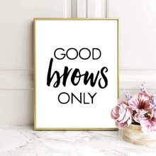 Load image into Gallery viewer, Lash Room Wall Art Brow Lash Pictures Wall Decor Lash Quote Canvas Prints Beauty Salon Wall Art Eyelash Eyebrow Artwork Lash Posters Eyelash Pictures for Woman Bedroom 12X16X3 Inch Unframed