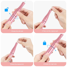 Load image into Gallery viewer, Professional Rechargeable 35000 Rpm Nail Drill, Portable Electric E File Machine for Acrylic, Gel Nails, Manicure Pedicure Polishing with 11Pcs Nail Drill Bits and Sanding Bands for Home and Salon Use
