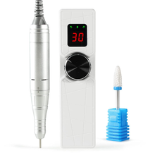 Load image into Gallery viewer, Rechargeable Electric Nail Drill Machine,Beth Lee Portable Professional 30000RPM Nail File Drill for Acrylic Gel Grinder Tools with LED Display,Slim Cordless Nail Drill Bits