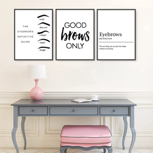 Load image into Gallery viewer, Lash Room Wall Art Brow Lash Pictures Wall Decor Lash Quote Canvas Prints Beauty Salon Wall Art Eyelash Eyebrow Artwork Lash Posters Eyelash Pictures for Woman Bedroom 12X16X3 Inch Unframed