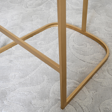 Load image into Gallery viewer, Devon & Claire Celina White Faux Fur Bar Stool