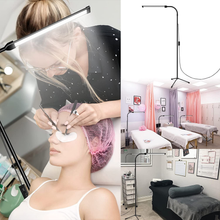 Load image into Gallery viewer, LED Floor Lamp for Eyelash Extensions Craft Task Lamps Floor Standing Adjustable Gooseneck Dimmer Beauty Lamp Floor for Lashes Facial Spa Salon Makeup (Metallic Black)