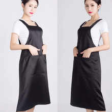 Load image into Gallery viewer, Minkissy Salon Apron Waterproof Hair Stylist Apron Hairdressing Barber Smock Cape Waitress Clothes Vest with Pocket for DIY Salon Barber Pet Groomers