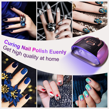 Load image into Gallery viewer, UV LED Nail Light, 256W High Power Nail Gel Light, 4 Timer Settings and Professional Manicure Nail Lamp with Automatic Sensor(Comes with 9 Free Gifts)