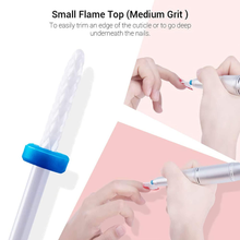 Load image into Gallery viewer, MELODYSUSIE Ceramic Nail Drill Bits Set, 3/32'' (2.35Mm) Professional Acrylic Nail File Drill Bit for Manicure Pedicure Cuticle Gel Nail Polishing 5Pcs