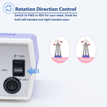 Load image into Gallery viewer, Véfaîî Professional Nail Drill Electric Nail File, JD700 Nail Drills for Acrylic Nails 30000RPM Manicure Tools Acrylic Nail Drill for Nail Dip Kit Acrylic Powder Poly Nail Gel B-01
