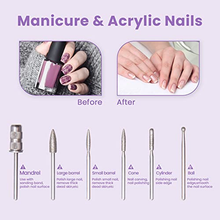 Load image into Gallery viewer, Delanie 35000RPM Professional Nail Drill Machine, Portable Nail Drills for Acrylic Nails, Electric Nail File Rechargeable Efile Nail Drill for Gel Nails Remove, Home and Salon Use Nail Tools (Purple)