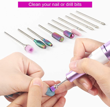 Load image into Gallery viewer, Bestidy 10Pcs Nail Drill Bits Set,Acrylic Nail File Bits Tungsten Carbide 3/32'' Professional Efile Drill Bits for Manicure Pedicure Nail Art Tools