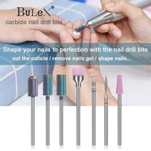 Load image into Gallery viewer, Bulex 7Pcs Nail Drill Bits for Acrylic Nails - 3/32 Electric Nail Drill Bit Set - Professional Nails Supply Carbide Nail Drill Bit for Gel Nails Cuticles