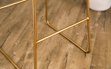 Load image into Gallery viewer, Devon & Claire Genie Gold and Faux Fur Bar Stool