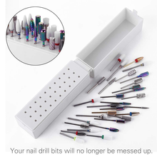 Load image into Gallery viewer, Makartt Nail Drill Bits Holder Dustproof Stand Displayer Organizer Container 30 Holes Manicure Tools (Not Inlcude Drill Bits) B-22