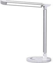 Load image into Gallery viewer, LED Desk Lamp, Soysout Eye-Caring Table Lamp with USB Charging Port, 5 Lighting Modes with 7 Brightness Levels, Touch Control, 12W (White Wood Grain)