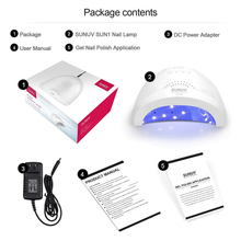 Load image into Gallery viewer, UV LED Nail Lamp, SUNUV Gel Nail Light for Nail Polish 48W UV Dryer with 3 Timers Sunone