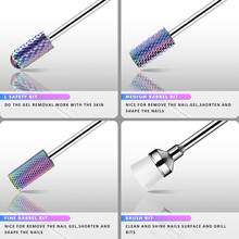Load image into Gallery viewer, INFELING Nail Drill Bits Set - Nail Bits for Nail Drill, Efile Nail Drill Bits for Acrylic Nails 10Pcs 3/32 Inch Nail Bits for Remove Acrylic Gel Nails Cuticle Manicure Pedicure Tools