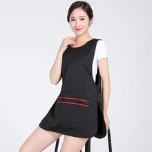 Load image into Gallery viewer, YUENA CARE Hairdresser Apron for Hair Stylist Salon Aprons Waitress Clothes Vest with Pockets Black
