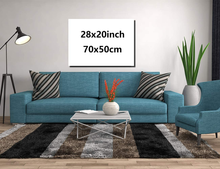 Load image into Gallery viewer, Woman Gold Lips Wall Decor Canvas Prints Makeup Body Purple Lip Art Picture Poster Frame Artwork Living Room Bedroom Beauty Salon Bathroom Home Decoration Ready to Hang(20''Wx28''H)