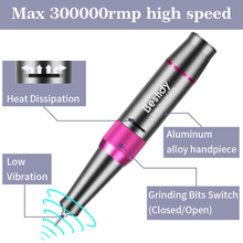 Load image into Gallery viewer, Bestidy Nail Drill Machine,30000Rpm Professional Rechargeable Nail Drill Kit with Phone Power Bank Portable Electric Acrylic Nail Tools for Exfoliating,Grinding,Polishing (Gray)