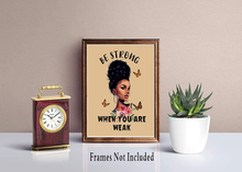 Load image into Gallery viewer, Motivational Black Girl Wall Art,Black Girl Inspirational Quotes Art Painting,African American Girl Art Painting, Abstract African American Woman Wall Art Decor for Home Bedroom - Set of 4 (8"X 10", No Frame