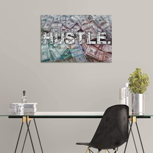 Load image into Gallery viewer, Motivational Hustle Wall Art Inspirational Entrepreneur Quotes Office Decor Canvas Painting Inspiring Poster Pictures Prints Framed Artwork Office Living Room Decorations Wall Decor - 12"Hx18"W
