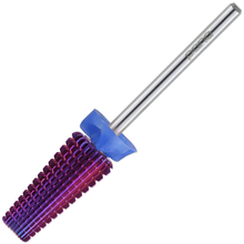 Load image into Gallery viewer, PANA Nail Carbide 5 in 1 Bit - Two Way Rotate Use for Both Left and Right Handed - Fast Remove Acrylic or Hard Gel - 3/32" Shank - Manicure, Nail Art, Drill Machine (Medium - M, Purple)
