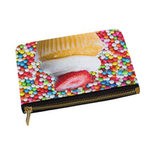 Load image into Gallery viewer, UNIQUE NOVELTY OVERSIZE MAKEUP COSMETICS TRAVEL BAG CUPCAKE 12.5''x8.5''