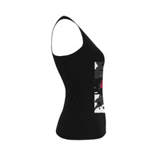 Load image into Gallery viewer, UNIQUE NOVELTY LIPPIE TANK TOP BLACK Women's UNISEX