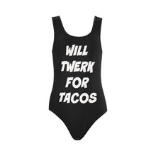 Load image into Gallery viewer, unique twerk tacos one piece swimsuit