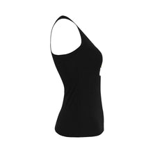 Load image into Gallery viewer, UNIQUE BLACK RACEBACK TANK TOP WOMENS TSHIRT